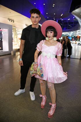 Nathan Goldblat, Melissa Lee at the Blue Panther TV Streaming Award ceremony at BMW Welt in Munich on 19 10 2022.