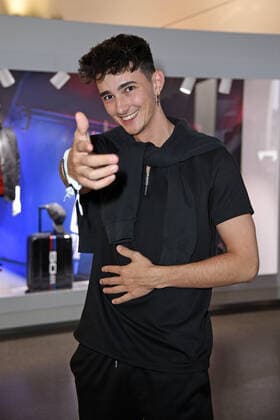 Nathan Goldblat at the Blue Panther TV Streaming Award ceremony at BMW Welt in Munich on 19 10 2022
