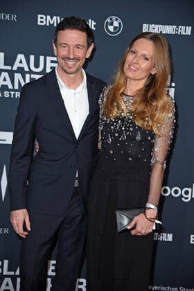 Oliver Berben with wife Katrin Kraus at the Blue Panther TV Streaming Award ceremony at BMW Welt in Munich on 19 10 2022