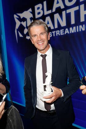Blue Panther TV Streaming Award ceremony in Munich Award winner Markus Lanz after the presentation of the Blue Panther Bavarian Television Award at BMW Welt in Munich Copyright: xEventpressxGolejewskix