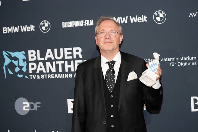 Blue Panther TV Streaming Award ceremony in Munich Award winner Olli Dittrich at the Blue Panther Bavarian Television Award ceremony at BMW Welt in Munich Copyright: xEventpressxGolejewskix