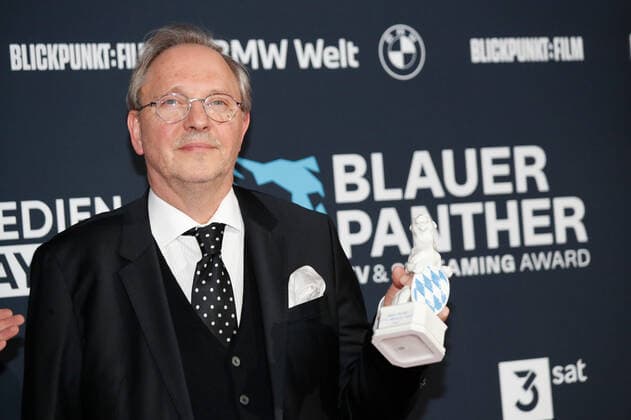 Blue Panther TV Streaming Award ceremony in Munich Award winner Olli Dittrich at the Blue Panther Bavarian Television Award ceremony at BMW Welt in Munich Copyright: xEventpressxGolejewskix