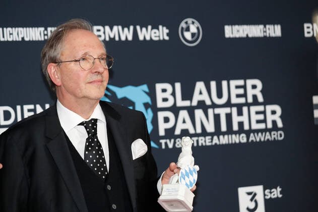 Blue Panther TV Streaming Award ceremony in Munich Award winner Olli Dittrich at the Blue Panther Bavarian Television Award ceremony at BMW Welt in Munich Copyright: xEventpressxGolejewskix