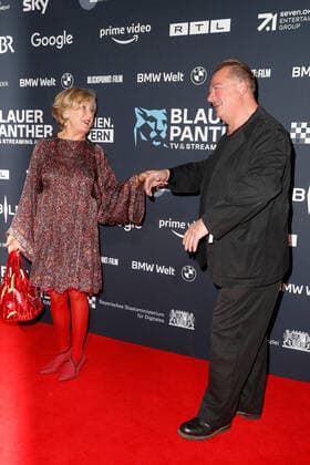 Blue Panther TV Streaming Award ceremony in Munich Jutta Speidel and Peter Kurth on the red carpet at the Blue Panther Bavarian Television Award ceremony at the BMW Welt in Munich. Copyright: xEventpressxGolejewskix