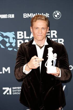 Blue Panther TV Streaming Award ceremony in Munich Award winner Matthias Schweighöfer at the Blue Panther Bavarian Television Award ceremony at BMW Welt in Munich Copyright: xEventpressxGolejewskix