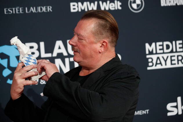 Blue Panther TV Streaming Award ceremony in Munich Award winner Peter Kurth at the Blue Panther Bavarian Television Award ceremony at BMW Welt in Munich Copyright: xEventpressxGolejewskix