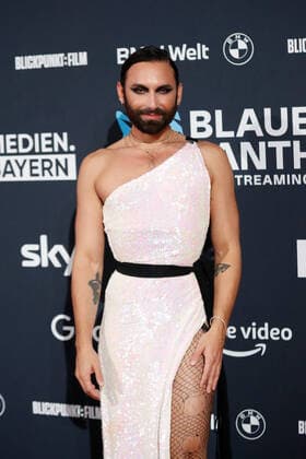 Blue Panther TV Streaming Award ceremony in Munich Laudatorin Conchita Wurst at the Blue Panther Bavarian Television Award ceremony at BMW Welt in Munich. Copyright: xEventpressxGolejewskix