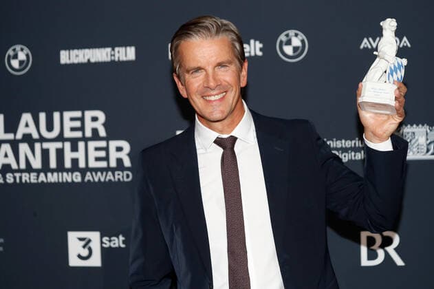 Blue Panther TV Streaming Award ceremony in Munich Award winner Markus Lanz at the Blue Panther Bavarian Television Award ceremony at BMW Welt in Munich Copyright: xEventpressxGolejewskix