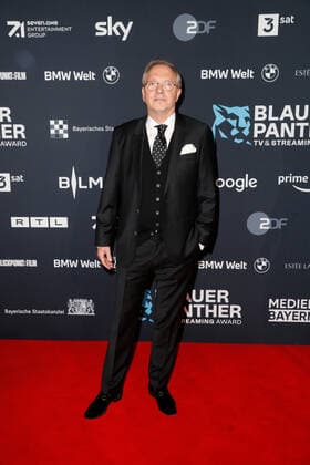 Blue Panther TV Streaming Award ceremony in Munich Olli Dittrich on the red carpet at the Blue Panther Bavarian Television Award ceremony at BMW World in Munich Copyright: xEventpressxGolejewskix