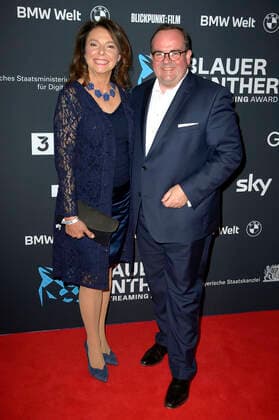 Uschi Dämmrich von Luttitz and Clemens Baumgärtner at the presentation of the Blue Panther TV Streaming Award 2022 at BMW Welt Munich, 19 10 2022 Foto:xF.xKernx xFuturexImage