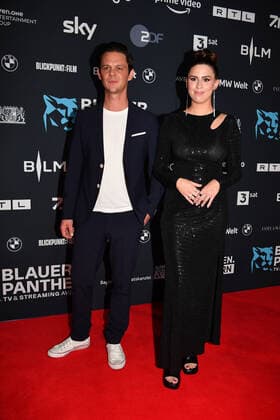 Jo Schueck and Salwa Houmsi Blue Panther TV Streaming Award 2022 Honoring, Award, Prize BMW Welt Munich 19 October 2022
