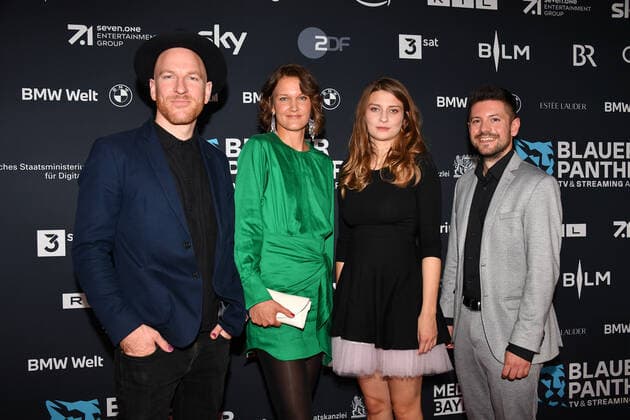Presentation Blue Panther TV Streaming Award 2022 honor, award, prize BMW World Munich 19 October 2022