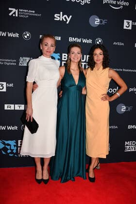Lisa Marie Potthoff, Judith Gerlach and Soma Pysall Blue Panther TV Streaming Award 2022 Honoring, Award, Prize BMW Welt Munich 19 October 2022