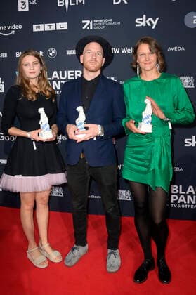 Annette Kammerer, Jan Vollmer and Nadja Mitzkat at the presentation of the Blue Panther TV Streaming Award 2022 at BMW Welt Munich, 19 10 2022 Foto:xF.xKernx xFuturexImage