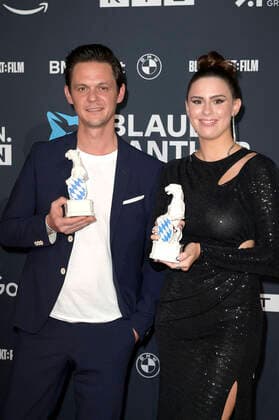 Jo Schück and Salwa Houmsi at the presentation of the Blue Panther TV Streaming Award 2022 at BMW Welt Munich, 19 10 2022 Foto:xF.xKernx xFuturexImage