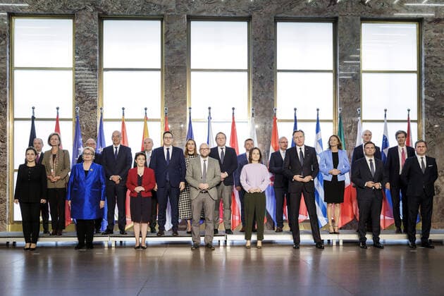 Bilder des Jahres 2022, News 10 Oktober News Bilder des Tages Familienfoto beim Western Balkans Summit. Berlin, 21.10.2022. Berlin Germany *** Family photo at Western Balkans Summit Berlin, 21 10 2022 Berlin Germany Copyright: xJaninexSchmitz photothek.dex