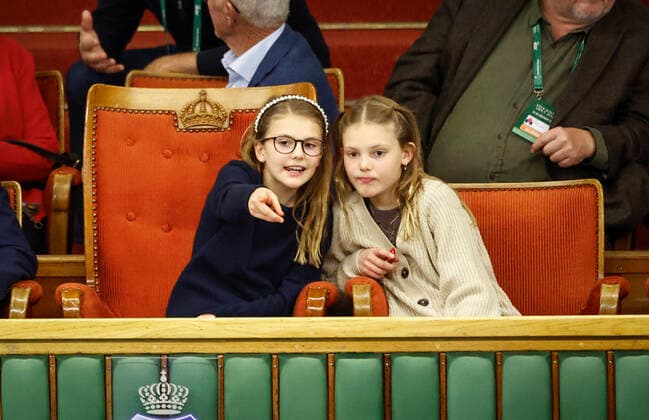 STOCKHOLM 20221021 Prince Daniel and Princess Estelle in the stands when Mikael Ymer, Sweden, meets Stefanos Tsitsipas, Greece, in the mens quarter-finals during the Stockholm Open on Friday STOCKHOLM SWEDEN x1081x,  Copyright: xFredrikxPersson TTx STOCKHOLM OPEN 2022 KVARTSFINAL