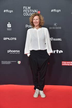 Director Nana Neul arrives to award Manfred Stelzer Prize to Daughters of Director Nana Neul at 32 Film Festival Cologne formerly Cologne Conference 2022 , an international film festival.