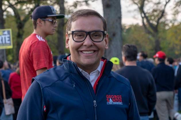 October 22, 2022, New York, United States: New York Congressional candidate George Santos attends Republican Candidate for Governor of New York Congressman Lee Zeldin s Get Out The Vote rally at Francis Lewis Park at the foot of the Whitestone Bridge in the Queens borough of New York City. Calling to Fire Kathy Hochul and Save Our State a surging Lee Zeldin slammed Gov. Kathy Hochul s last-minute subway crime plan as New York s neck-and-neck gubernatorial race entered its final stretch. New York United States - ZUMAs197 20221022_zaa_s197_700 Copyright: xRonxAdarx