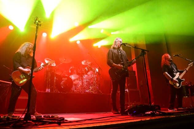 Marshall Gill, Michael Dean, Justin Sullivan and Ceri Monger of New Model Army live at a 40th Anniversary Tour concert at Capitol Hanover, 23 10 2022. Foto:xN.xHeuselx xFuturexImage