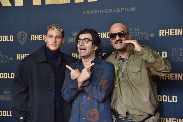 Emilio Sakraya, director Fatih Akin and Xatar comes to the premiere of the feature film Rheingold , a gangster drama, as part of the 32 Film Festival Cologne formerly Cologne Conference 2022 , an international film festival