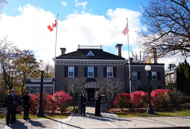October 27, 2022, Ottawa, ON, CAN: Minister of Foreign Affairs Melanie Joly and US Secretary of State Antony Blinken meet at 7 Rideau Gate for a bilateral meeting in Ottawa, on Thursday, Oct. 27, 2022. Ottawa CAN  - ZUMAc35_ 20221027_zaf_c35_024 Copyright: xSeanxKilpatrickx