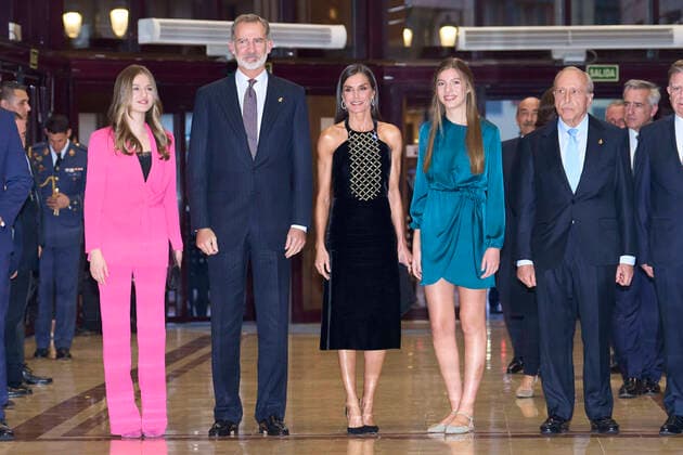 27-10-2022 Oviedo Princess Sofia and King Felipe and Queen Letizia and Princess Leonor attend the traditional concert on the eve of the Princess of Asturias awarding ceremony in Oviedo. The Princess of Asturias Awards are given every year to personalities or organizations from all around the world who make significant achievements in the sciences, arts, literature, humanities and sports. No Spain Â  Copyright: xPPEx