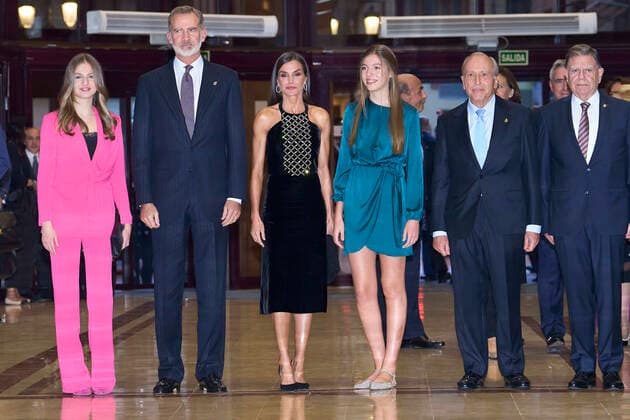 27-10-2022 Oviedo Princess Sofia and King Felipe and Queen Letizia and Princess Leonor attend the traditional concert on the eve of the Princess of Asturias awarding ceremony in Oviedo. The Princess of Asturias Awards are given every year to personalities or organizations from all around the world who make significant achievements in the sciences, arts, literature, humanities and sports. No Spain Â  Copyright: xPPEx