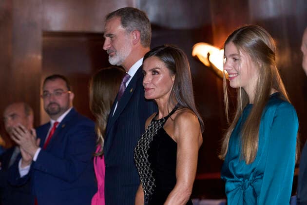 27-10-2022 Oviedo Princess Sofia and King Felipe and Queen Letizia and Princess Leonor attend the traditional concert on the eve of the Princess of Asturias awarding ceremony in Oviedo. The Princess of Asturias Awards are given every year to personalities or organizations from all around the world who make significant achievements in the sciences, arts, literature, humanities and sports. No Spain Â  Copyright: xPPEx