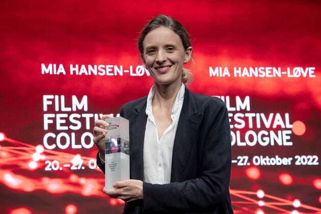 Director Mia HANSEN LOVE, LOEVE, left receives The Hollywood Reporter Award, Film Festival Cologne awards in Cologne, 27 10 2022.