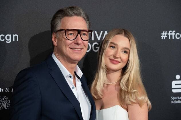 Martin ARMKNECHT, actor, with daughter Stella, red carpet, red carpet show, arrival, arrival, Film Festival Cologne awards in Cologne, 27 10 2022