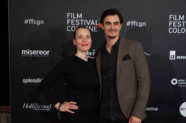 Antonia Bergmann, actress, escort not identified red carpet, red carpet show, arrival, arrival, Film Festival Cologne awards in Cologne, 27 10 2022