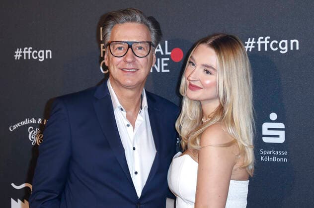 Martin Armknecht with daughter Stella Armknecht at the Film Festival Cologne Awards at the 32 Film Festival Cologne 2022 at E Werk Cologne, 27 10 2022. Foto:xR.xSchmiegeltx xFuturexImage