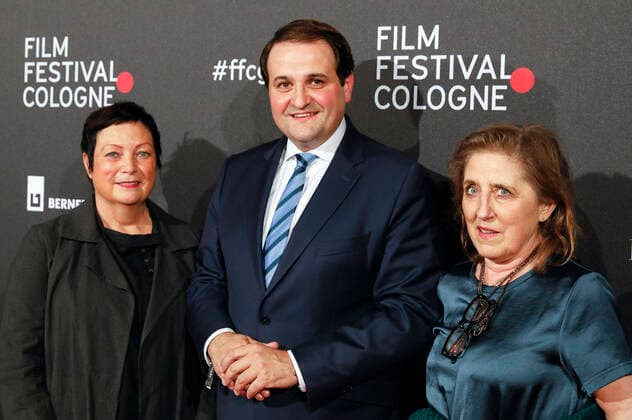 Martina Richter, Nathanael Liminski, and Petra Müller at the Film Festival Cologne Awards ceremony at the 32 Film Festival Cologne 2022 at E Werk Cologne, 27 10 2022. Foto:xR.xSchmiegeltx xFuturexImage