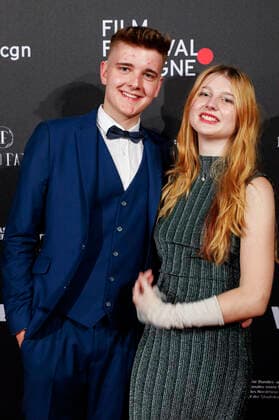 Maik Cibura with company at the Film Festival Cologne Awards at the 32 Film Festival Cologne 2022 at E Werk Cologne, 27 10 2022. Foto:xR.xSchmiegeltx xFuturexImage