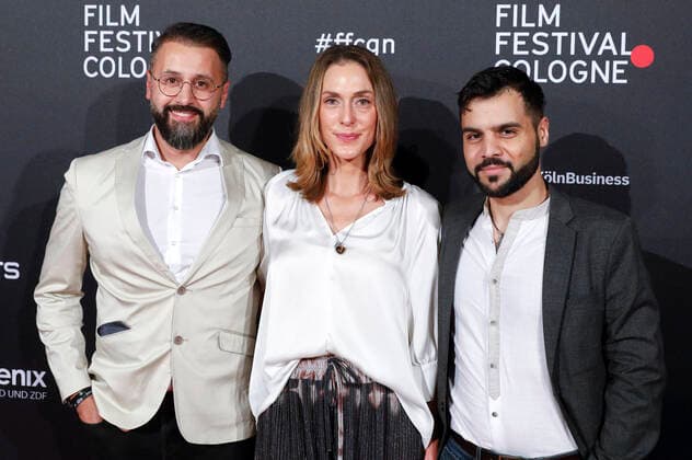 Caroline Pharo with guests at the Film Festival Cologne Awards ceremony at the 32 Film Festival Cologne 2022 at E Werk Cologne, 27 10 2022. Foto:xR.xSchmiegeltx xFuturexImage