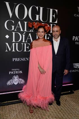 Day Of The Dead Vogue Gala Black Carpet October 27, 2022, Mexico City, Mexico: Javier Esteban Carrascon, Karla Martinez de Salas attend the black carpet of Day of the Dead Gala by Vogue at National Numismatic Museum. on October 27, 2022, Mexico City, Mexico. (Photo by Carlos Tischler Eyepix Group) Copyright: xCarlosxTischler xEyepixxGroupx CT_27102022_79826