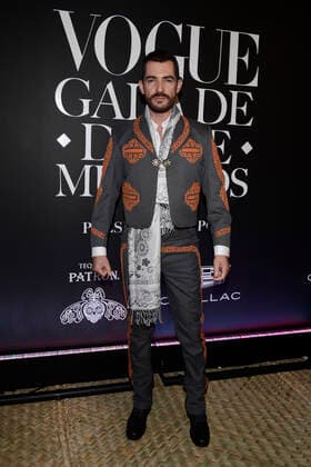 Day Of The Dead Vogue Gala Black Carpet October 27, 2022, Mexico City, Mexico: Manuel Balvin attends the black carpet of Day of the Dead Gala by Vogue at National Numismatic Museum. on October 27, 2022, Mexico City, Mexico. (Photo by Carlos Tischler Eyepix Group) Copyright: xCarlosxTischler xEyepixxGroupx CT_27102022_79841