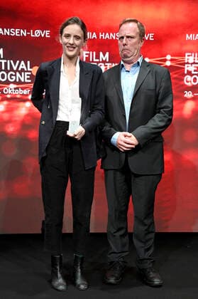 Mia Hansen Löve and Scott Roxborough at the Film Festival Cologne Awards at the 32 Film Festival Cologne 2022 at E Werk Cologne, 27 10 2022. Foto:xC.xAdolphxx xFuturexImage