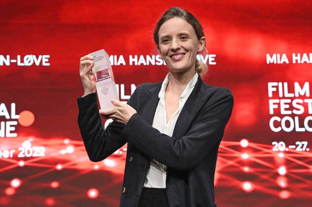 Mia Hansen Löve at the Film Festival Cologne Awards ceremony at the 32 Film Festival Cologne 2022 at E Werk Cologne, 27 10 2022. Foto:xC.xAdolphxx xFuturexImage