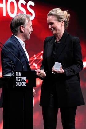 Mans Marlind and Nina Hoss at the Film Festival Cologne Awards at the 32 Film Festival Cologne 2022 at E Werk Cologne, 27 10 2022. Foto:xC.xAdolphxx xFuturexImage