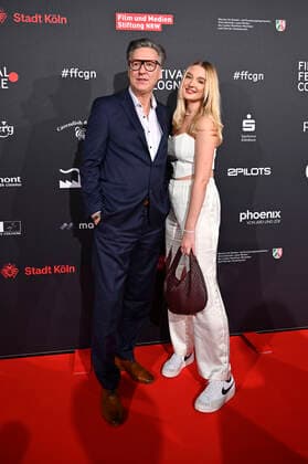 Martin Armknecht with daughter Stella Armknecht at the Film Festival Cologne Awards at the 32 Film Festival Cologne 2022 at E Werk Cologne, 27 10 2022. Foto:xD.xAnoraganingrumx xFuturexImage