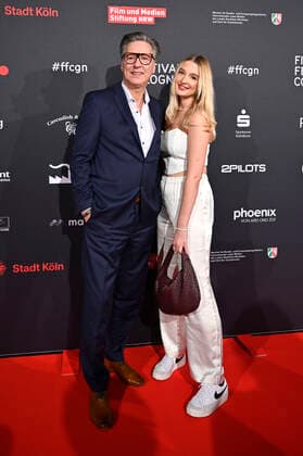Martin Armknecht with daughter Stella Armknecht at the Film Festival Cologne Awards at the 32 Film Festival Cologne 2022 at E Werk Cologne, 27 10 2022. Foto:xD.xAnoraganingrumx xFuturexImage