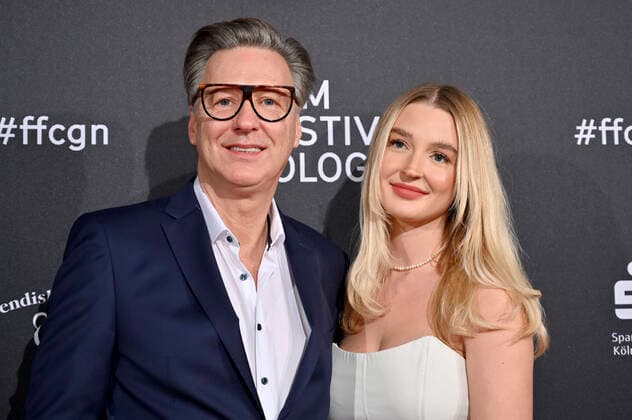 Martin Armknecht with daughter Stella Armknecht at the Film Festival Cologne Awards at the 32 Film Festival Cologne 2022 at E Werk Cologne, 27 10 2022. Foto:xD.xAnoraganingrumx xFuturexImage