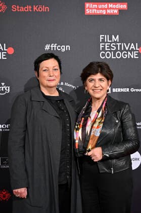 Martina Richter and Berivan Aymaz at the Film Festival Cologne Awards ceremony at the 32 Film Festival Cologne 2022 at E Werk Cologne, 27 10 2022. Foto:xD.xAnoraganingrumx xFuturexImage