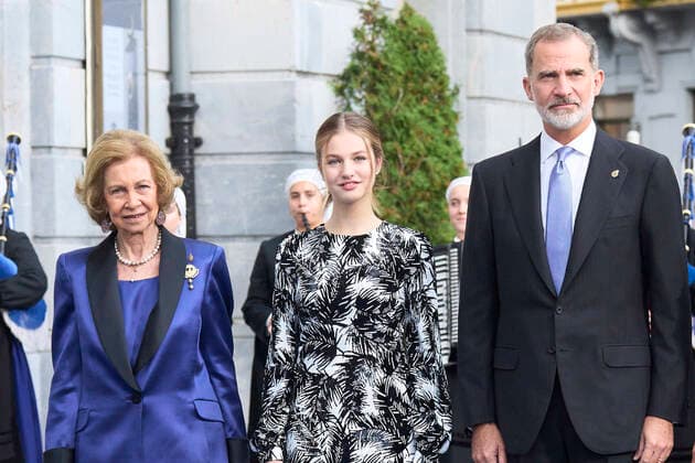 28-10-2022 Campoamor Queen Sofia and Princess Leonor and King Felipe attend the 2022 Princess of Asturias award ceremony at the Campoamor theatre in Oviedo. No Spain Â  Copyright: xPPEx