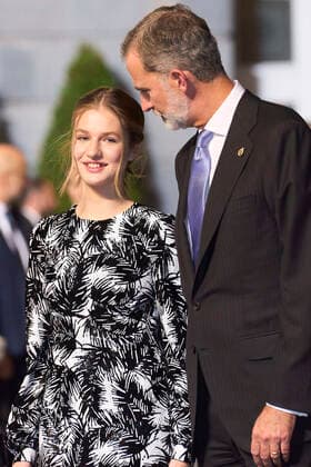 28-10-2022 Campoamor Princess Leonor and King Felipe attend the 2022 Princess of Asturias award ceremony at the Campoamor theatre in Oviedo. No Spain Â  Copyright: xPPEx