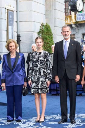 28-10-2022 Campoamor Queen Sofia and Princess Leonor and King Felipe attend the 2022 Princess of Asturias award ceremony at the Campoamor theatre in Oviedo. No Spain Â  Copyright: xPPEx