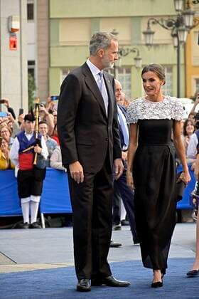 Spanish King Felipe VI and Queen Letizia with daughters Princess of Asturias Leonor de Borbon and Sofia de Borbon and Queen Sofia during the Princess of Asturias Awards 2022 in Oviedo, on Friday 29 October 2022 Cordon Press