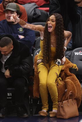 WASHINGTON, D.C. - OCTOBER 28: Winnie Harlow attends the Washington Wizards vs Indiana Pacers Game at the Capital One Arena in Washington, D.C. on October 28, 2022. Copyright: xmpi34x